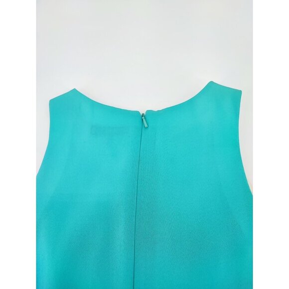 Rag & Bone New York Top Tank Blouse Sleeveless Aqua Hi-Low Lined Size M - Picture 8 of 11